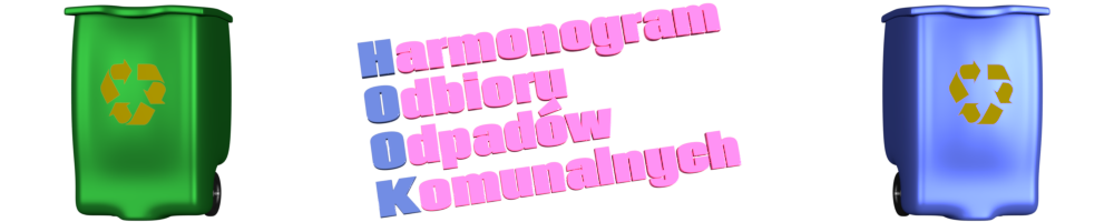 Harmonogram odbioru odpadów komunalnych